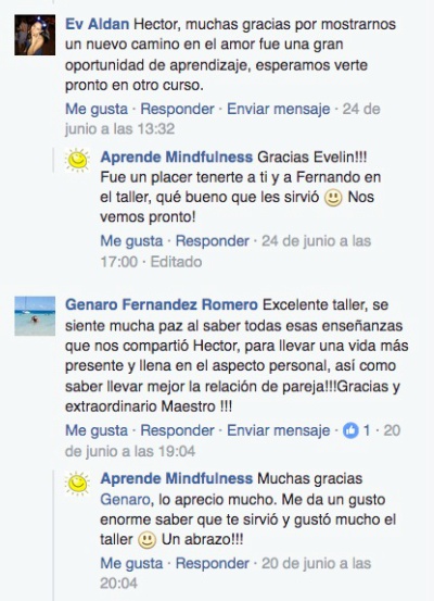 Testimonial curso de amor consciente 1